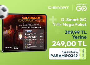 MepaşKartlılara D-Smart GO Yıllık Mega Paket 249,00 TL