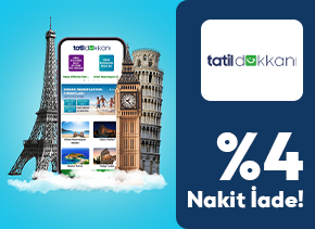 Mepaş Sanal Kart ile tatildukkani.com sitesinden Yapacağınız Alışverişlerde %4 Nakit İade Fırsatı Sizi Bekliyor.